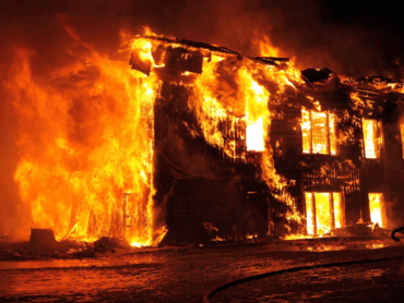 Home on fire